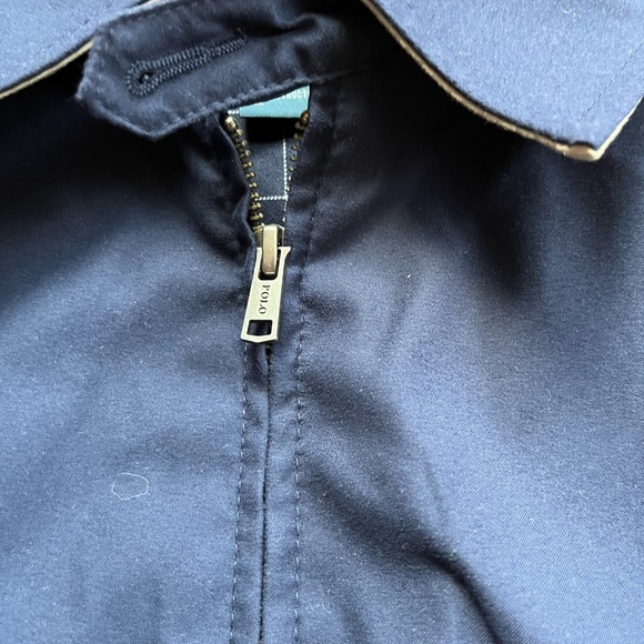 Polo Ralph Lauren Men's Harrington Full Zip Lined Jacket Medium Blue Solid - Picture 3 of 10